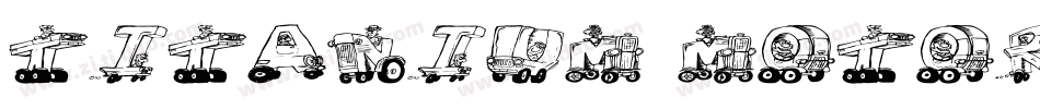titanium motors字体转换